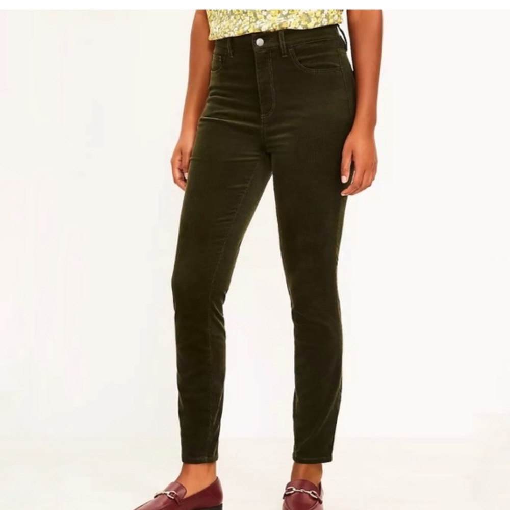 Loft high waist skinny corduroy pants